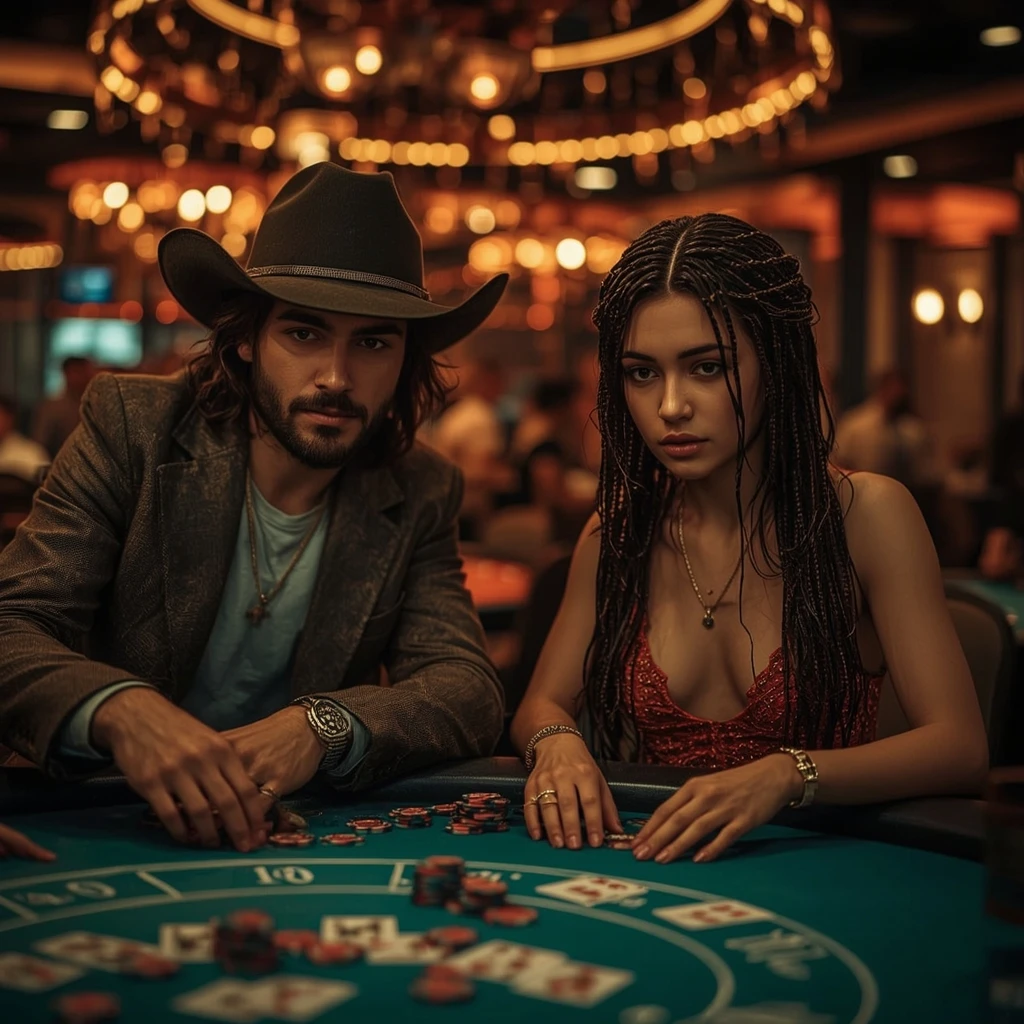 foto de dos jugadores de póker GUTS CASINO